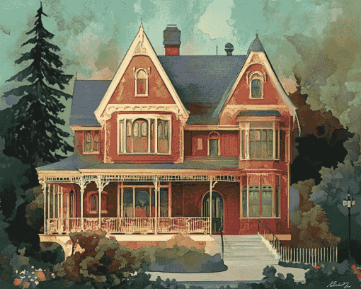 Victorian Style Home Diamond Painting