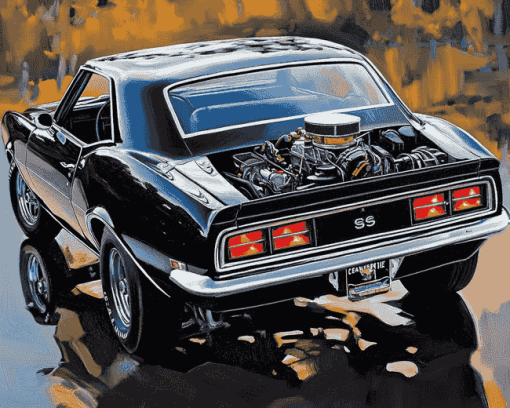 Vintage 1967 Camaro Elegance Diamond Painting