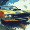 Vintage 1971 Road Runner Diamond Painting