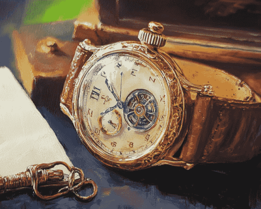 Vintage Antique Watch Diamond Painting