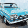 Vintage Blue Plymouth Belvedere Diamond Painting