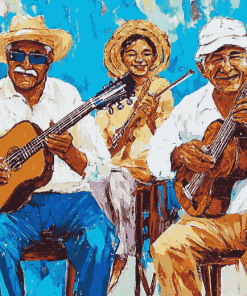 Vintage Cuban Musicians Diamond Painting