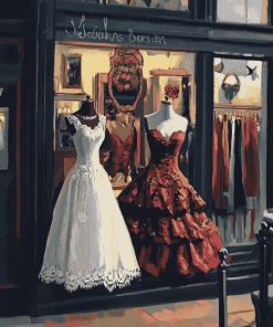 Vintage Dress Shop Diamond Painting