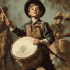 Vintage Drummer Boy Diamond Painting