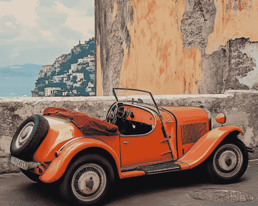 Vintage Italian Car Diamond Painting