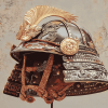 Vintage Japanese Helmet Diamond Painting