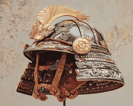 Vintage Japanese Helmet Diamond Painting