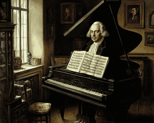 Vintage Johann Sebastian Bach Masterpiece Diamond Painting