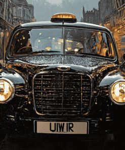 Vintage London Taxi Diamond Painting