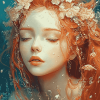 Vintage Redhead Girl Underwater Diamond Painting