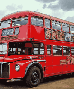 Vintage Routemaster Engines Diamond Painting