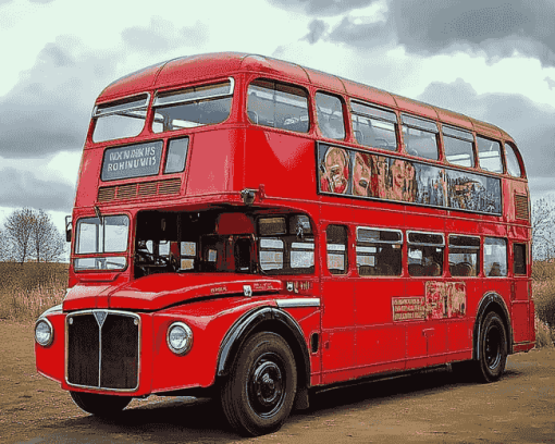 Vintage Routemaster Engines Diamond Painting