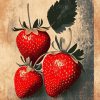 Vintage Strawberry Diamond Painting