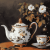 Vintage Tea Pots Diamond Painting