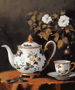 Vintage Tea Pots Diamond Painting