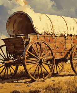 Vintage Wagon Engines Diamond Painting