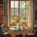 Vintage Window and Table Diamond Painting