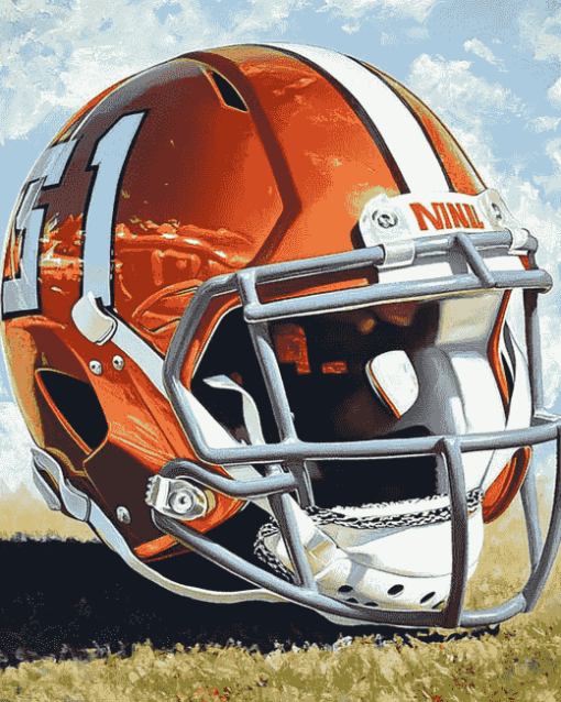 Virginia Tech Helmet Sports Diamond Painting