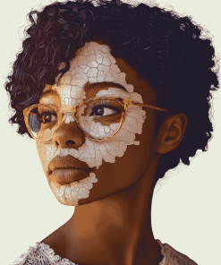 Vitiligo Africans Beauty Diamond Painting