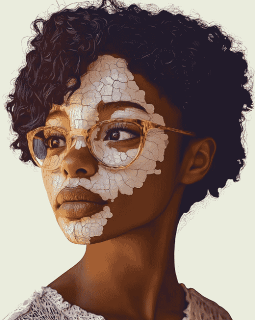 Vitiligo Africans Beauty Diamond Painting