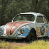 Volkswagen Beetle Herbie Engines Diamond Painting