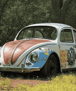 Volkswagen Beetle Herbie Engines Diamond Painting