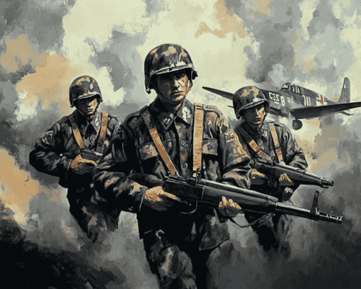 WW2 Battles Military Diamond Painting