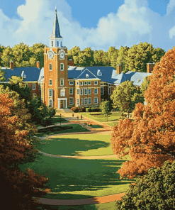 Wake Forest University Campus Diamond Painting