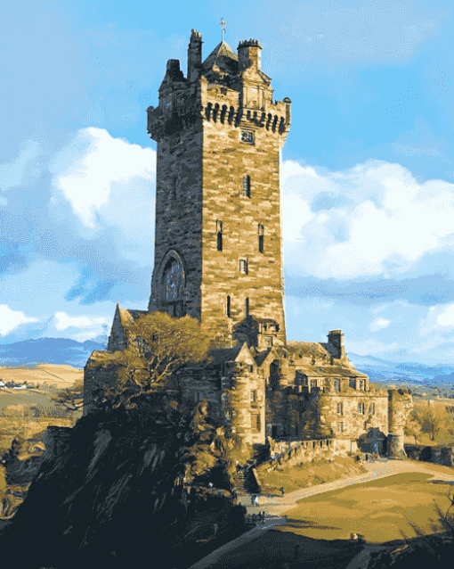 Wallace Monument Stirling Towers Diamond Painting