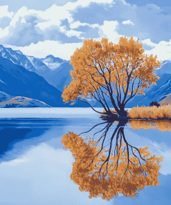 Wanaka Lake Scenic Beauty Diamond Painting