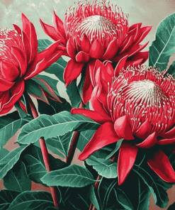 Waratah Blossoms Diamond Painting