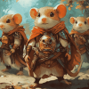 Warrior Mice Animation Diamond Painting