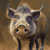 Warthog Piggy Diamond Painting