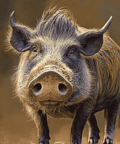 Warthog Piggy Diamond Painting