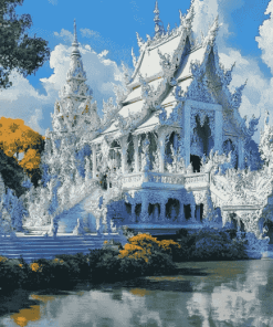 Wat Rong Khun Thailand Temple Diamond Painting