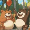 We Bear Cartoon Animation Diamond Painting