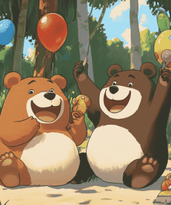 We Bear Cartoon Animation Diamond Painting