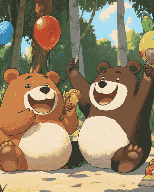 We Bear Cartoon Animation Diamond Painting