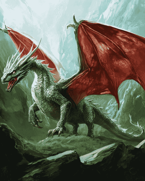 Welsh Dragon Fantasy Diamond Painting