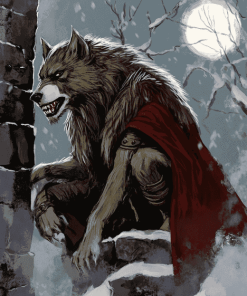 Werewolf Fantasy Beast Diamond Painting