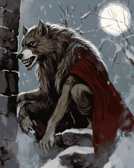 Werewolf Fantasy Beast Diamond Painting