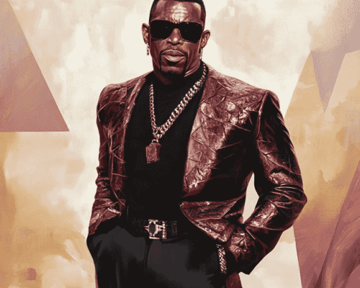 Wesley Snipes in Colorful Diamond Painting