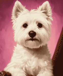 West Highland Terrier Puppy Diamond Painting