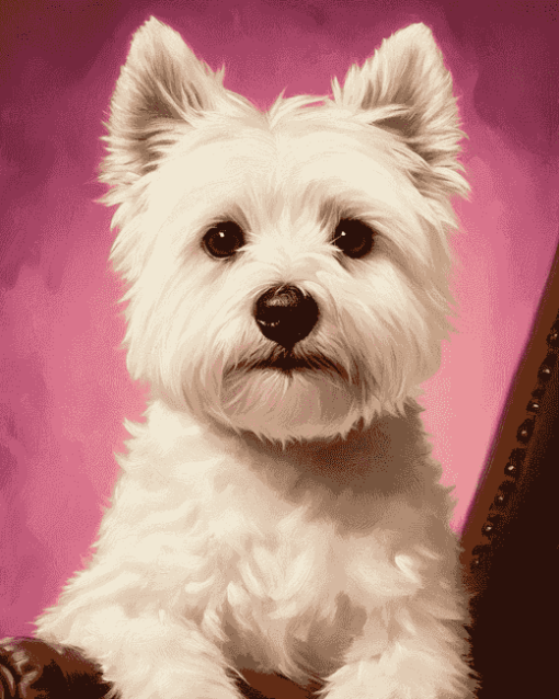 West Highland Terrier Puppy Diamond Painting