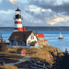 West Quoddy Head Maine Lighthouse Diamond Painting