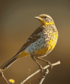 Western Meadowlark Bird Diamond Painting