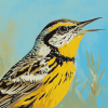 Western Meadowlark Birds Diamond Painting