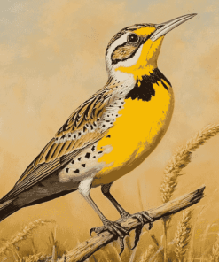 Western Meadowlark Diamond Painting