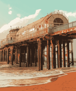 Weston Super Mare Seaside Pier Diamond Painting