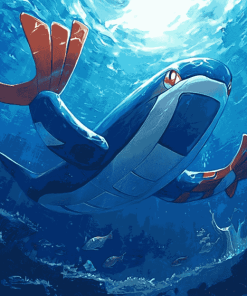 Whale Kyogre Pokemon Diamond Painting